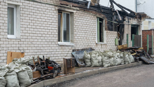 Professional Fire Damage Removal technician working in Braham, MN
